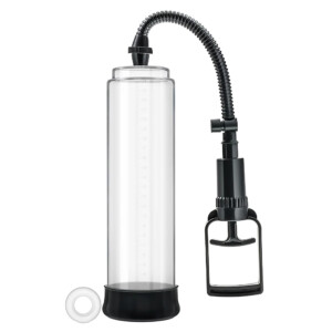 Clear cylinder vacuum pump with hand grip