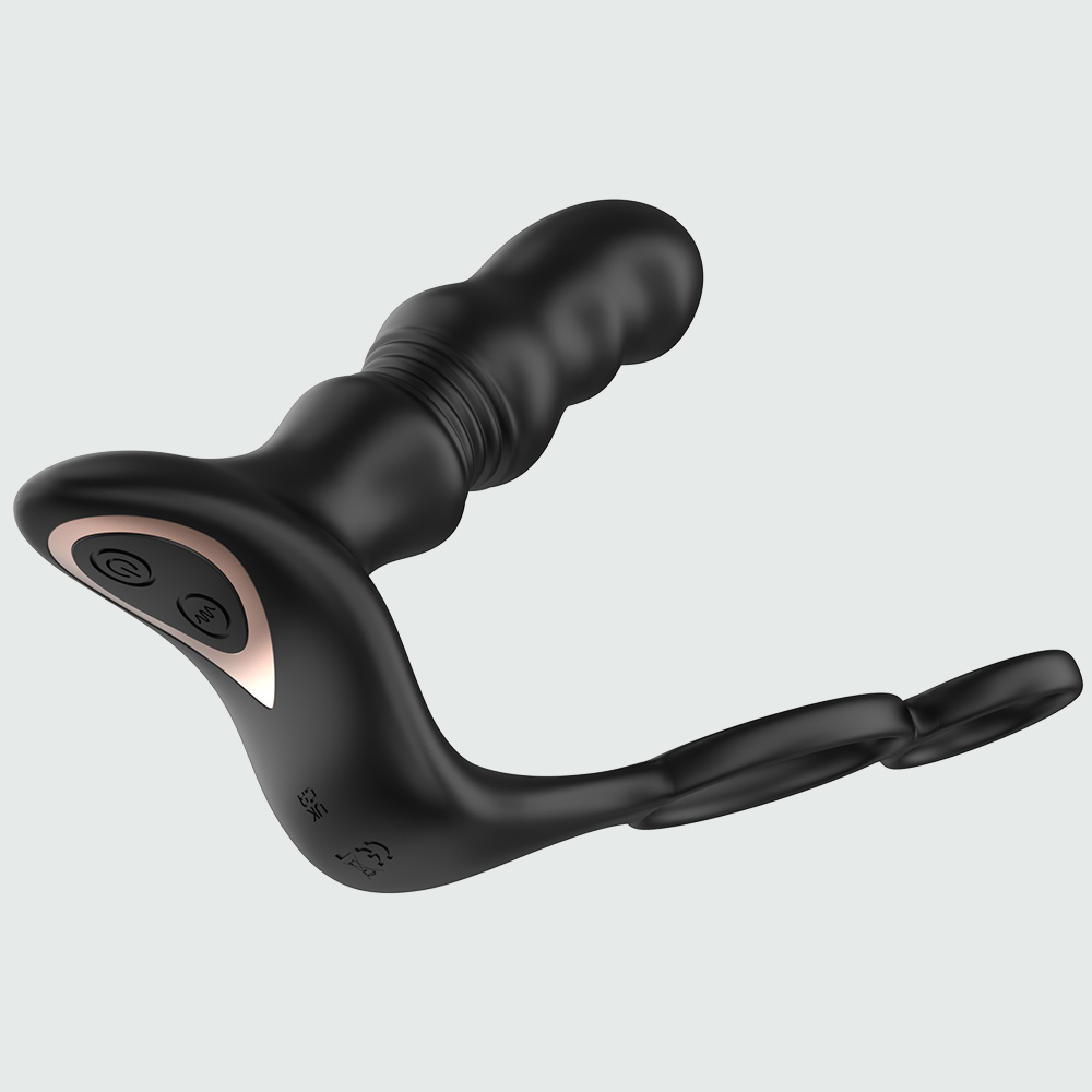 thrusting vibrating prostate massager Uxol 3 in 1 Thrusting Prostate Massager Anal Vibrator main image 1