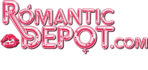Romantic Depot pink neon logo with lips