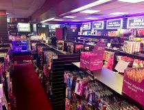 Inside Romantic Depot Manhattan showcasing adult toys, dildos, and lingerie – best sex toy store near me.