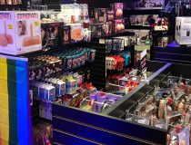 Romantic Depot Manhattan interior displaying realistic dildos, male masturbators, and cock sleeves designed for enhanced solo or couple play.