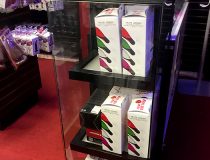 Romantic Depot Manhattan adult toy display with dildos, vibrators, and pleasure products for couples