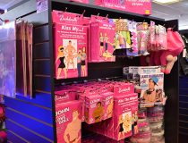 Adult toy store display at Romantic Depot Manhattan featuring dildos, vibrators, and couple’s intimacy products