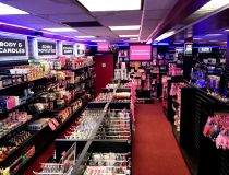 Adult toy shelves at Romantic Depot Manhattan featuring vibrators, dildos, and intimate products for all preferences