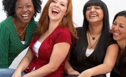 Women enjoying a Romantic Depot girls night event with laughter and friendship