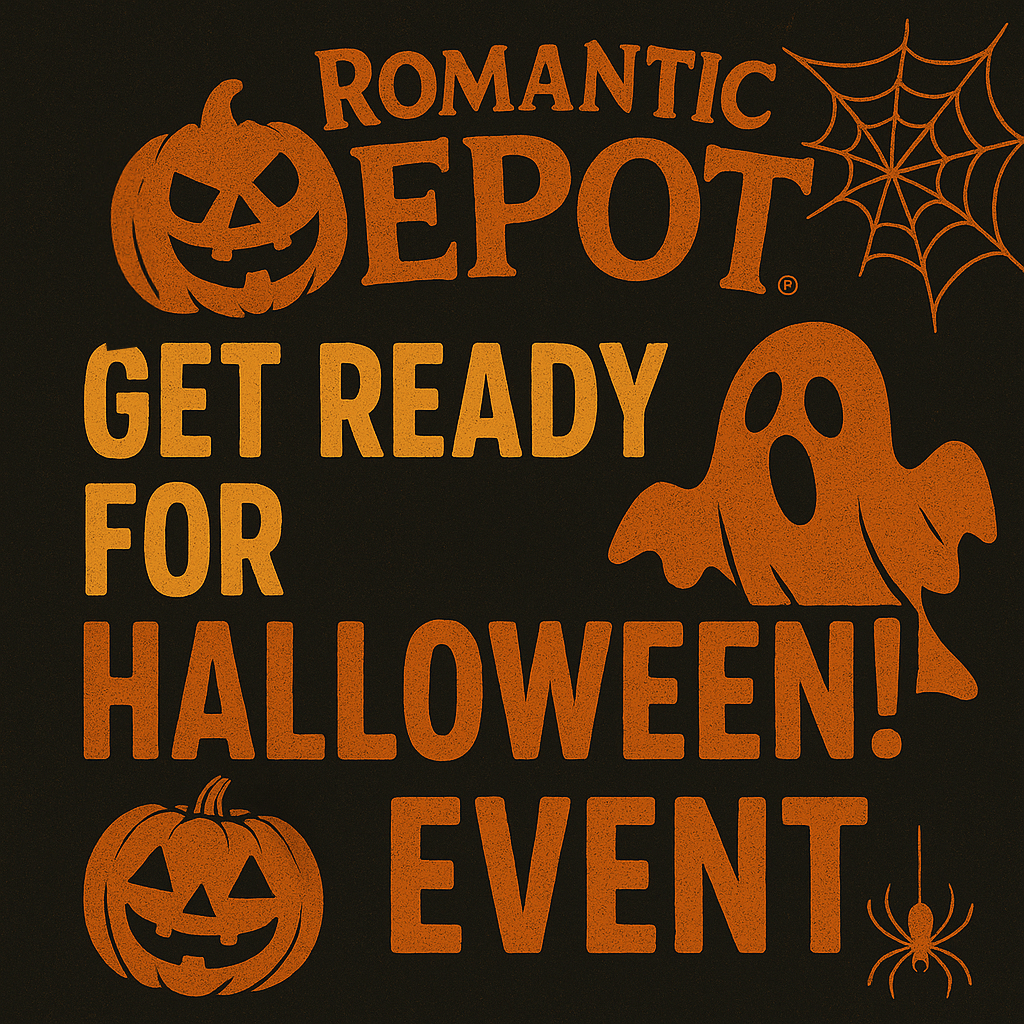 Romantic Depot Halloween Event – Get Ready for Halloween with adult costumes, masks, lingerie, wigs, and spooky accessories.